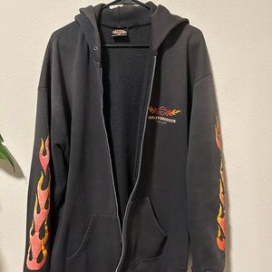 VINTAGE Harley Davidson zip up